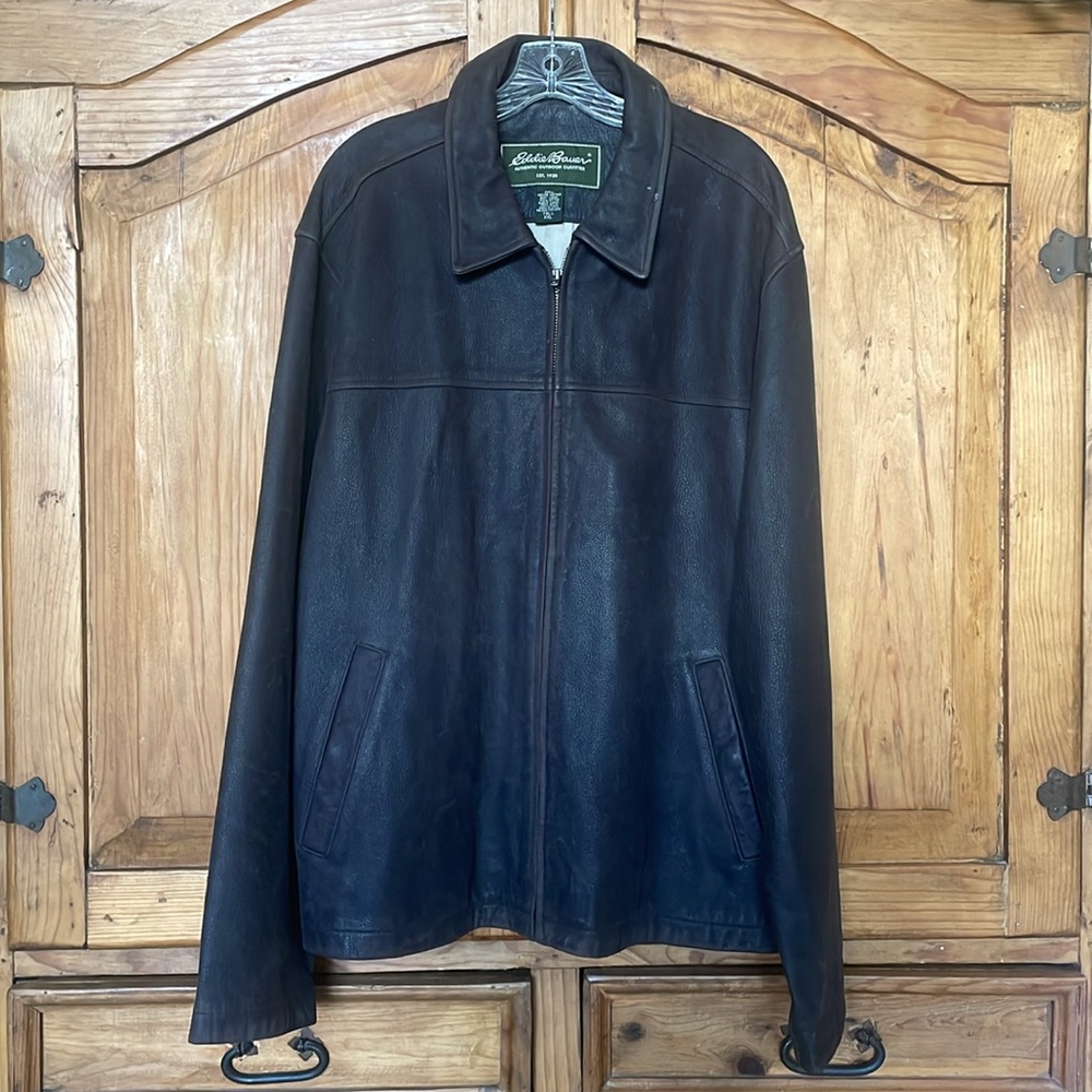 Eddie Bauer Men’s Vintage Leather Jacket